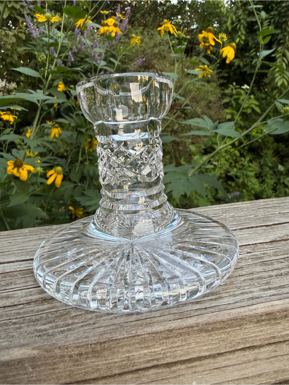 Waterford Crystal Candlestick Holder 3.75” Height eBay X 4” Base Across